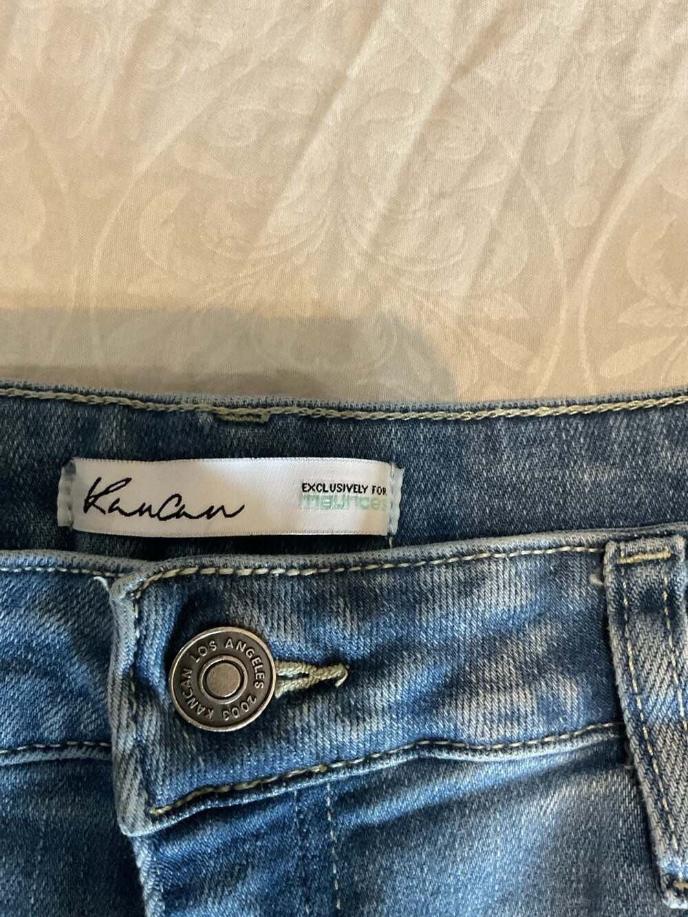 KanCan Exclusively for Maurices Distressed Bermuda Jean Shorts Size 31 - Picture 2 of 4